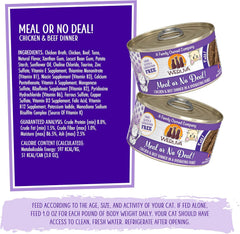Weruva Classic Cat Paté, Meal or No Deal! with Chicken & Beef