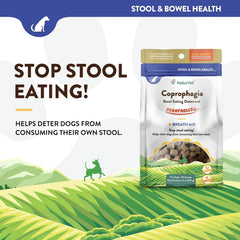 NaturVet Scoopables Coprophagia for Dogs - No Poop Eating for Dogs - Stool Eating Deterrent Supplement with Probiotic & Digestive Enzymes - Hickory Smoked Bacon Flavored