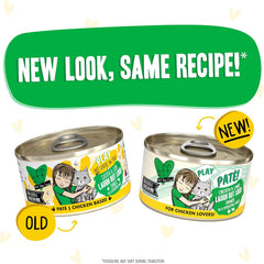 Weruva B.F.F. Play - Best Feline Friend Paté Lovers, Aw Yeah!, Chicken & Lamb Laugh Out Loud with Chicken & Lamb