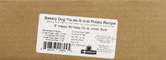 Pawsitively Gourmet 6 Inch Happy Birthday Bone White Cookies For Dogs, Bulk