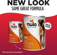 Nulo Grain-Free Turkey & Sweet Potato Recipe Adult Wet Canned Dog Food, 13 Ounce, 12 Cans