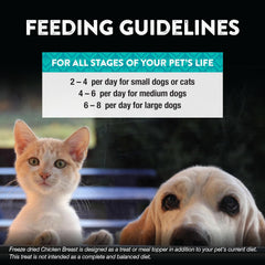 Northwest Naturals Raw Rewards Freeze-Dried Chicken Breast Treats for Dogs and Cats - Bite-Sized Pieces - Healthy, 1 Ingredient, Human Grade Pet Food, All Natural, Proudly Made in USA