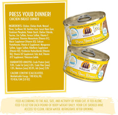 Weruva Classic Cat Paté, Press Your Dinner with Chicken