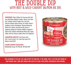 Weruva Dogs in The Kitchen, The Double Dip with Beef & Wild-Caught Salmon Au Jus Dog Food (Pack of 12)