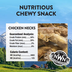 Northwest Naturals Raw Rewards Freeze-Dried Chicken Neck Treats for Dogs and Cats - Whole Neck - Healthy, 1 Ingredient, Human Grade Ingredients, All Natural, Proudly Made in USA, 4 Oz