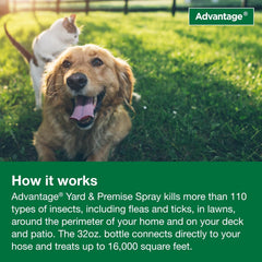 Advantage Yard & Premise Spray | Kills Fleas & Ticks & More | 32 oz.