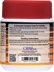 Ocean Nutrition Fish Food - Cichlid Fish Food, High Protein Fish Flakes, Tropical Fish Flakes, Ideal Cichlid Food for Angelfish, Kribensis, Ram Cichlids and More, Made in The USA, 1.2 oz (34 g)
