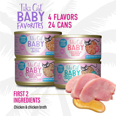 Tiki Cat Baby Favorites Whole Foods Wet Cat Food for Kittens Mega Pack