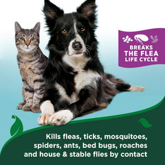 HERO PET Vet's Best Natural Waterless Flea & Tick Bath for Cats – Natural No-Rinse Dry Shampoo with Plant-Based Ingredients – Flea and Tick Prevention and Control with Certified Essential Oils – 5 oz Bottle
