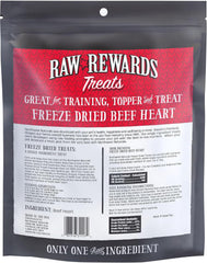 Northwest Naturals Raw Rewards Freeze-Dried Beef Heart Treats for Dogs and Cats - Bite-Sized Pieces - Healthy, 1 Ingredient, Human Grade Pet Food, All Natural, Proudly Made in USA