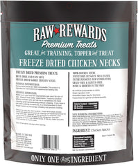 Northwest Naturals Raw Rewards Freeze-Dried Chicken Neck Treats for Dogs and Cats - Whole Neck - Healthy, 1 Ingredient, Human Grade Ingredients, All Natural, Proudly Made in USA, 4 Oz