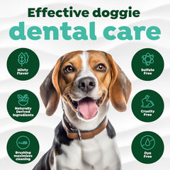 TropiClean Fresh Breath Toothbrush and Toothpaste Kit for Dogs, Teeth Cleaning Kit for Plaque & Tartar Removal, Breath Freshener, Dog Dental Care