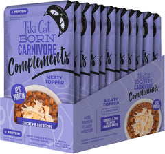Tiki Cat Born Carnivore Complements Wet Cat Food Topper, Chicken & Egg