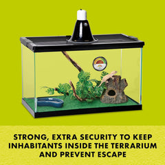 Zilla Heavy Duty Screen Clips, Secures Screen Covers to Terrarium, Fits