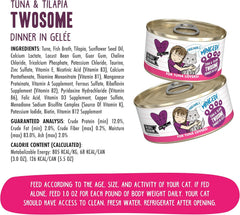 Weruva Best Feline Friend (B.F.F.) Grain-Free Cat Food, Tuna & Tilapia Twosome (Pack of 24)