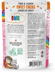 Weruva B.F.F. OMG - Best Feline Friend Oh My Gravy!, Tuna & Salmon Sweet Cheeks with Tuna & Salmon in Gravy Cat Food
