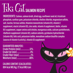 Tiki Cat Luau Velvet Mousse, Salmon in Broth, Complete Nutrition for Balanced Diet, Wet Cat Food For All Life Stages
