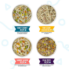 Weruva Meals 'n More Natural Wet Dog Food, Woof Woof Floof! Skin & Coat Health Variety Pack(Pack of 10)