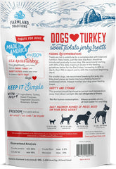 Farmland Traditions Filler Free Dogs Love Turkey & Sweet Potato Premium Jerky Treats for Dogs