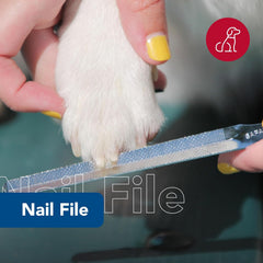 Safari Dog Nail File - Ensure a Smooth Finish After Cutting - Remove Burs from Outdoor & Indoor Dogs - One Size