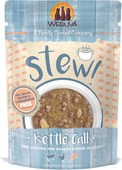 Weruva Classic Cat Stews!, Kettle Call with Beef, Chicken & Salmon in Gravy (Pack of 12)
