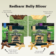Redbarn Bully Slices for Dogs, Highly Palatable, Long-Lasting Natural Dental Treats with Functional Ingredients - Peanut Butter