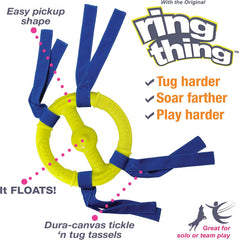 Nylabone Power Play Ring Thing Floatable Interactive Play Toy, Fetch Toy for Dogs