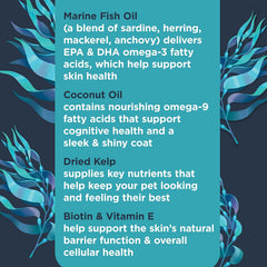 Nulo Functional Omega Dog Supplement, Made with Omega-9 Fatty Acids to Support Dog Skin and Coat Health and Helps Seasonal Allergies, 90 Soft Chews
