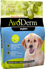 AvoDerm Puppy Dry Dog Food, DHA For Brain & Eye Development, Chicken & Brown Rice Formula, 15lb bag