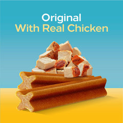Pedigree Dentastix Small & Medium Breed Dog Treats, Original With Real Chicken, 13.93 oz. Bag (25 Treats)