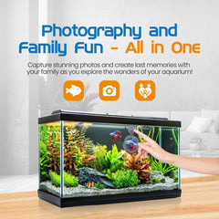 Flipper Cleaner FL!PPER Flipper DeepSee Viewer MAX 5" Black - Coral and Fish Magnifier for Reef Tank and Freshwater Aquarium Photography and Videography - Magnetic Magnifying Glass