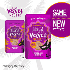 Tiki Cat Luau Velvet Mousse, Salmon in Broth, Complete Nutrition for Balanced Diet, Wet Cat Food For All Life Stages