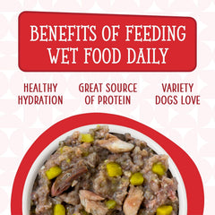 Weruva Dogs in The Kitchen, The Double Dip with Beef & Wild-Caught Salmon Au Jus Dog Food (Pack of 12)
