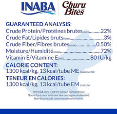 INABA Churu Bites for Cats, Soft Baked Chicken Churu Filled Cat Treats with Green Tea Extract, 0.35 Ounces Each Tube, 18 Tubes Total (3 per Pack), Tuna with Scallop Recipe