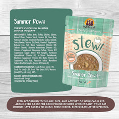 Weruva Classic Cat Stews!, Simmer Down with Turkey, Chicken & Salmon in Gravy (Pack of 12)