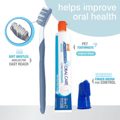 Nylabone Advanced Oral Care Dog Dental Kit Original Flavor