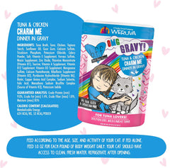 Weruva B.F.F. OMG - Best Feline Friend Oh My Gravy! Tuna & Chicken Charm Me with Tuna & Chicken in Gravy Cat Food