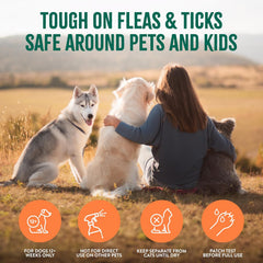TropiClean Natural Maximum Strength Flea and Tick Spray for Dogs 16-oz
