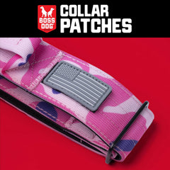 Boss Dog Tactical Rubber Hook-Backed Patch for Boss Tactical Collars, Grey Reflective Patch