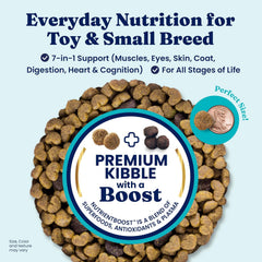 Click to see full view 3+ Solid Gold Toy & Small Breed Dry Dog Food Small Bites – Real Chicken, Grain Free Gluten Free, High Fiber Healthy Kibble w/Probiotics for Gut Health & Digestion Support– All Ages – NutrientBoost™