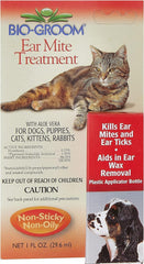 Bio-Groom® Ear Mite Treatment with Soothing Aloe Vera for Dog 1 Oz