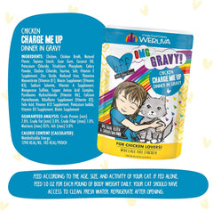 Weruva B.F.F. OMG - Best Feline Friend Oh My Gravy!, Chicken Charge Me Up with Chicken in Gravy