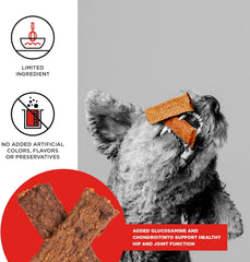BIXBI Hip & Joint Support Beef Liver Jerky Dog Treats - USA Made Grain Free Dog Treats - Glucosamine, Chondroitin for Dogs - High in Protein, Antioxidant Rich, Whole Food Nutrition, No Fillers