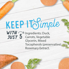 Farmland Traditions Filler Free Dogs Love Duck & Carrot Premium Jerky Treats