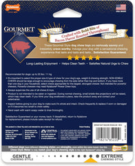 Nylabone Gourmet Style Wishbone Strong Chew Toy for Dogs, Bacon Flavor