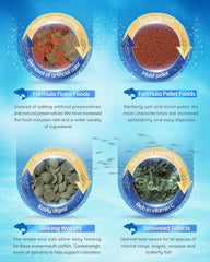 Ocean Nutrition Cichlid Vegi Formula Flake Fish Food - Natural Ingredient Fish Food Flakes for All Fish - Supports Health & Coloration, Does Not Cloud Water, Made in USA, 1.2 oz (34 g)