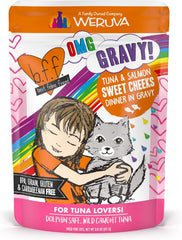 Weruva B.F.F. OMG - Best Feline Friend Oh My Gravy!, Tuna & Salmon Sweet Cheeks with Tuna & Salmon in Gravy Cat Food