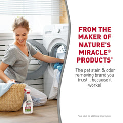 Nature's Miracle Laundry Boost Spot Treatment Stain and Odor Remover, 32 Oz., Laundry Pre-Wash Stain and Odor Remover
