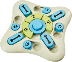 SPOT Seek A Treat Slide' N Turn Puzzle -Interactive Dog Puzzle Toy for Small, Medium & Large Smart Dogs and Cats, Squeaky, Enrichment and Mentally Stimulating Toy for Training and Boredom Buster