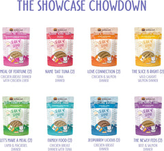 Weruva Slide N' Serve Paté Wet Cat Food, The Showcase Chowdown Variety Pack (Pack of 16)